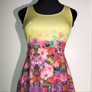 Material Girl Multicolored Dress! Woolsey Fire!